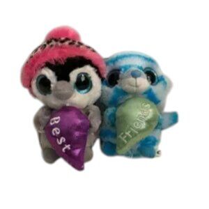 YooHoo & Friends Plush Best Friends Set Penguin & Lemur 6" Each
